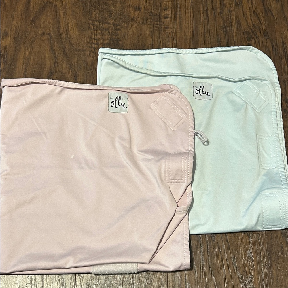 Ollie Swaddle Set in Pink and Blue